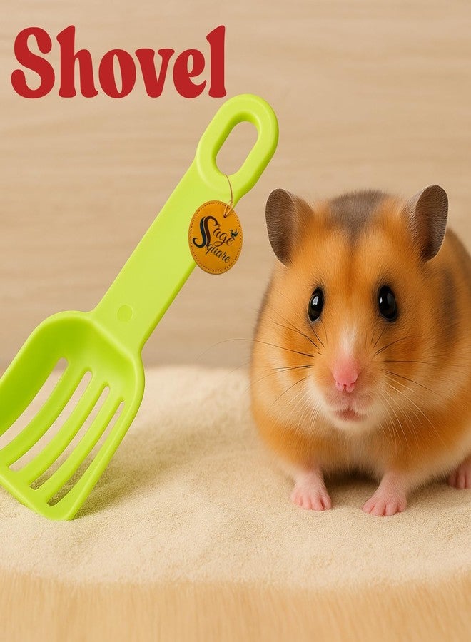 Sage Square Small Pet Waste Removal Tool - Lightweight, Durable Cleaning Scoop for Hamsters, Gerbils, Rabbits, Other Small Animals - Ideal for Litter Box Maintenance & Sand Bath Cleaning - Image 2